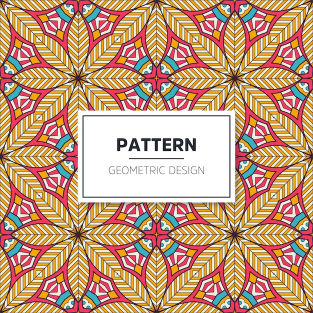 colorful mandala seamless pattern