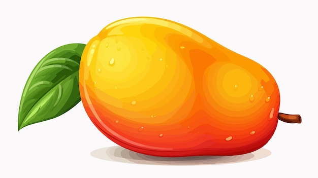 Vector colorful mango cartoon vector illustration for creative projects