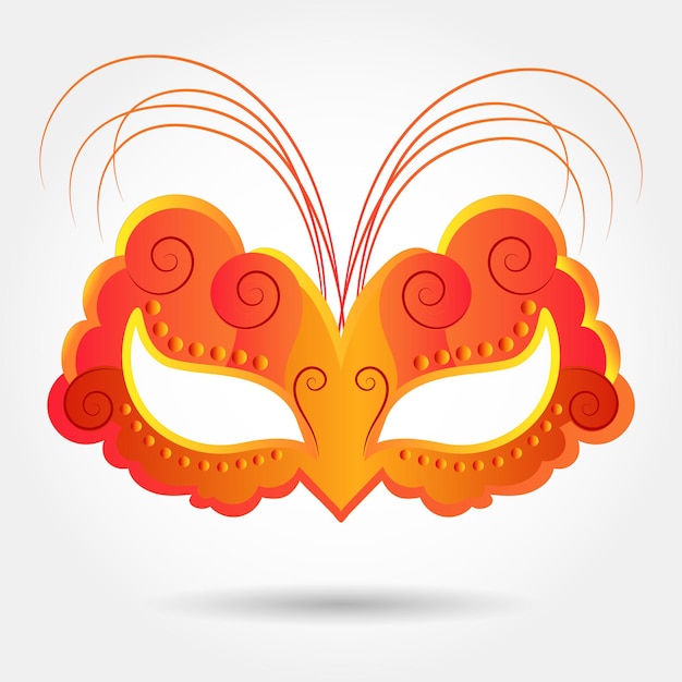 Colorful masquerade carnival mask, Mardi Gras. Illustration, elegant design, vector