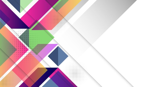 Colorful modern and clean abstract geometric background