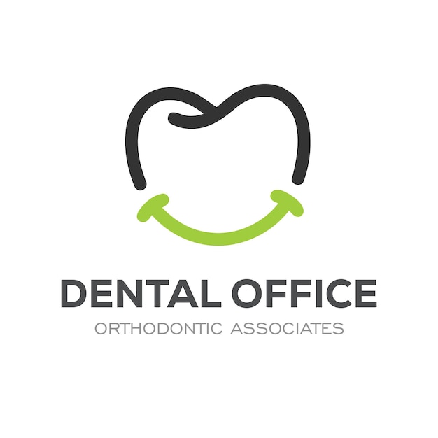 Vector colorful modern dental logo