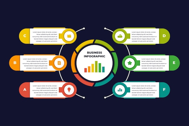 Colorful Modern Diagram Infographic for Business Company