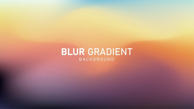 Colorful modern gradient blur background design