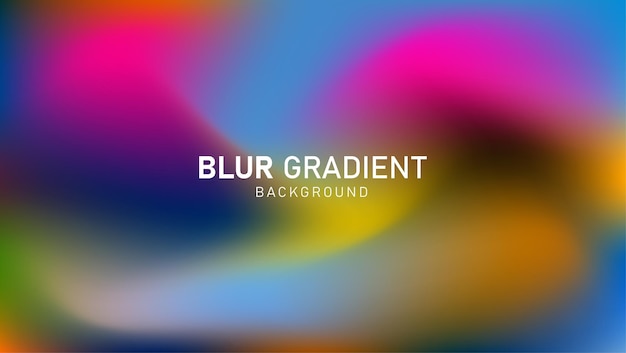 Colorful modern gradient blur background design