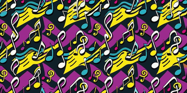 colorful music is a colorful background with colorful music notes