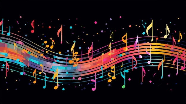 a colorful music painting by person