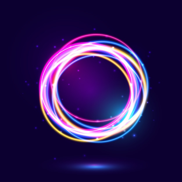 Colorful neon light background