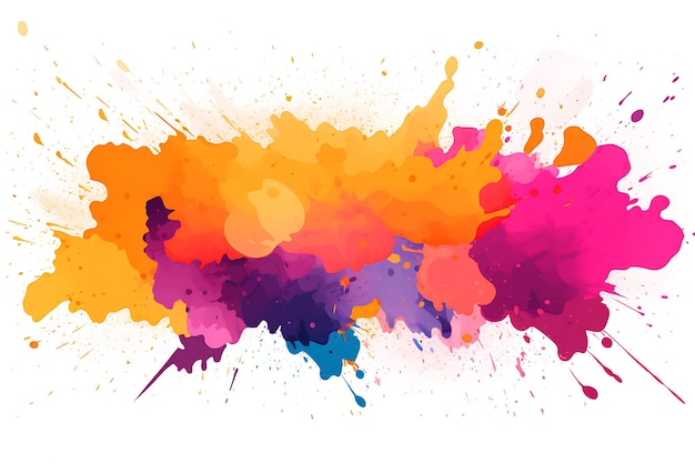 Colorful Painted Splattered Background