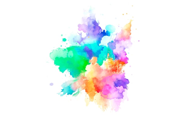 A colorful painting of a colorful watercolor background