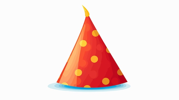 Vector colorful party hat celebration event accessory vector illustration