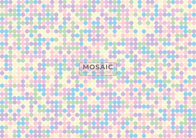 colorful pastel dot mosaic background