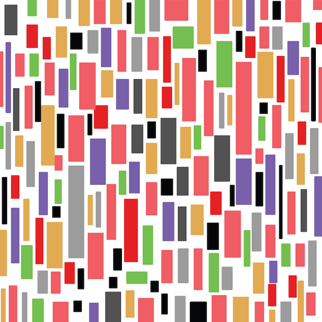 A colorful pattern background with squares and rectangles