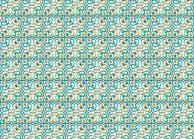 Colorful Pattern Seamless Ornament Decorate Islamic Background Image Vector