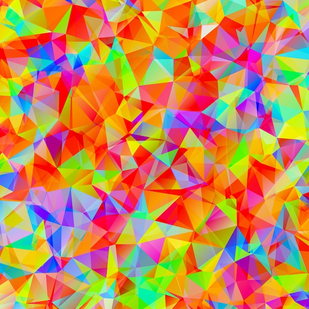 Colorful pattern with chaotic triangles