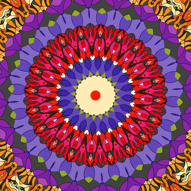 A colorful pattern with a floral design