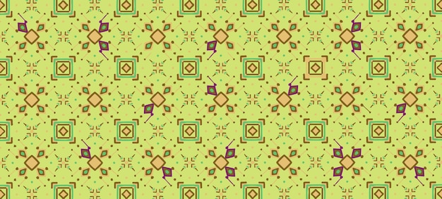 A colorful pattern with the image of a flower.