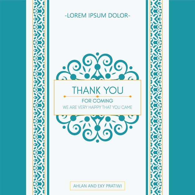 colorful patterned wedding thank you cards