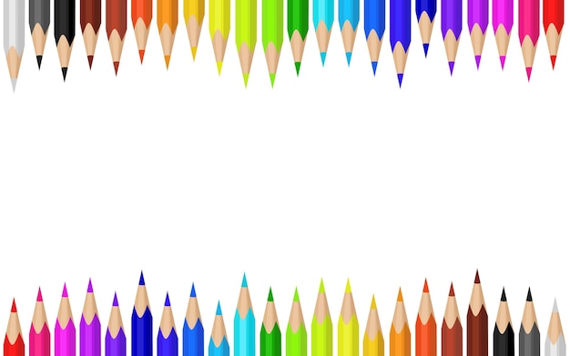 Colorful pencil colors vector background