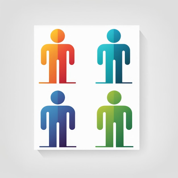 Vector colorful people vector illustration design