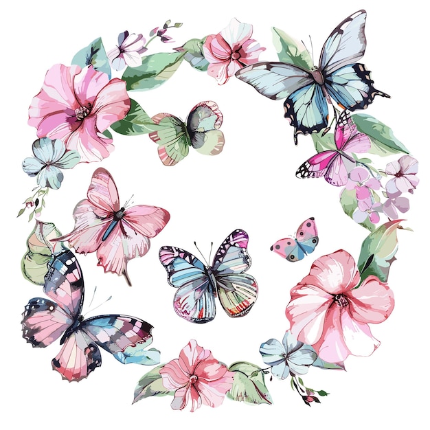 a colorful picture of butterflies and flowers with the words butterflys