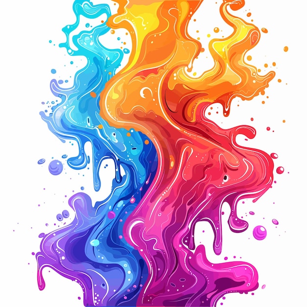 a colorful picture of a rainbow colored splash and the word splashes