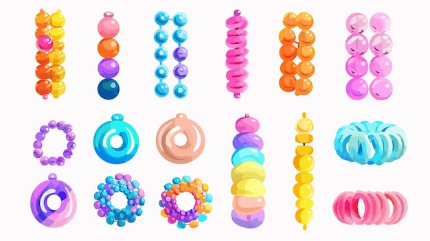 Colorful Plastic Kids Beads for DIY Beading Accessories