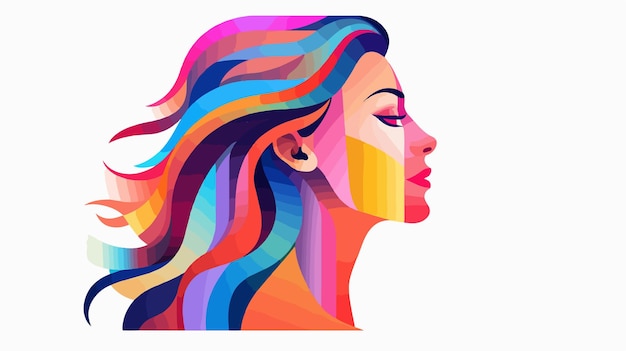 Vector colorful profile icon vector illustration