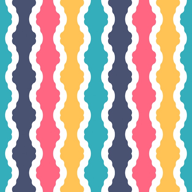 Colorful retro seamless pattern