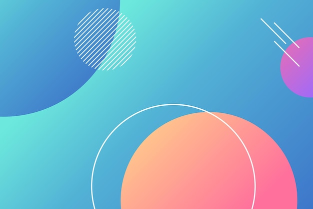 Colorful round modern background vector