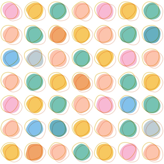 Colorful round spots random colored circles abstract pattern