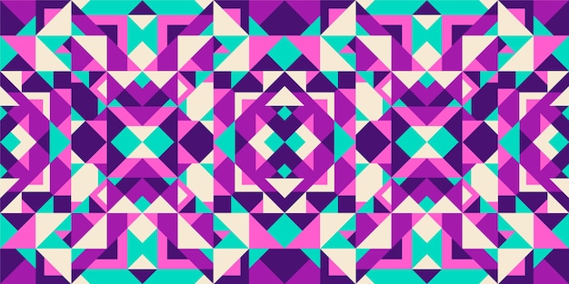 Colorful seamless geometric pattern design