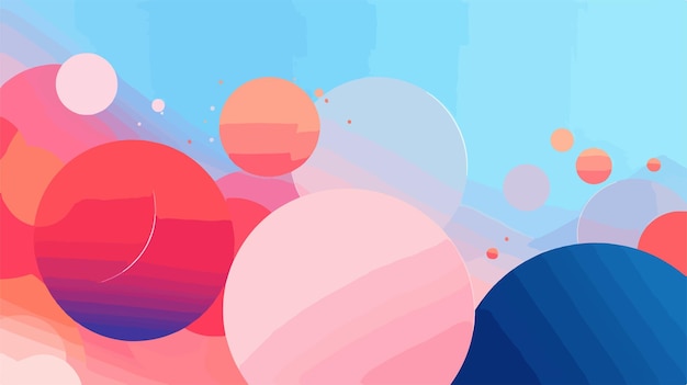 a colorful series of circles with different colors and shapes