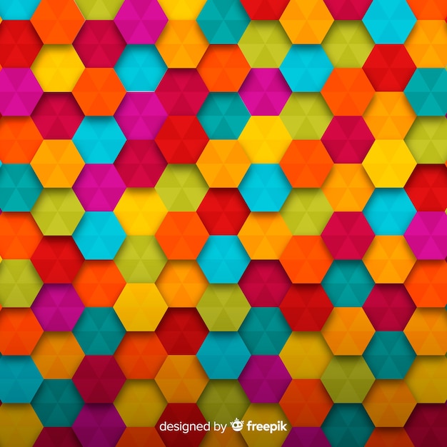 Colorful shaped background