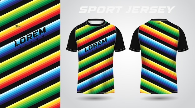 colorful shirt sport jersey design