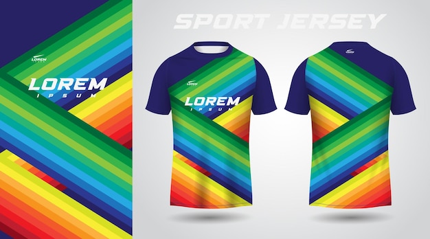 colorful shirt sport jersey design