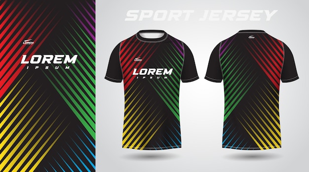 colorful shirt sport jersey design