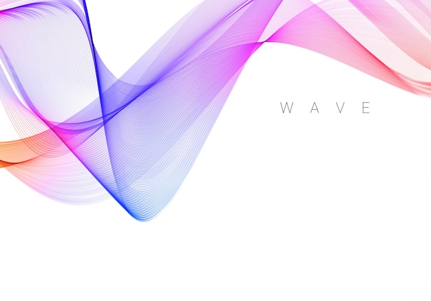 Colorful smoke wave design modern background