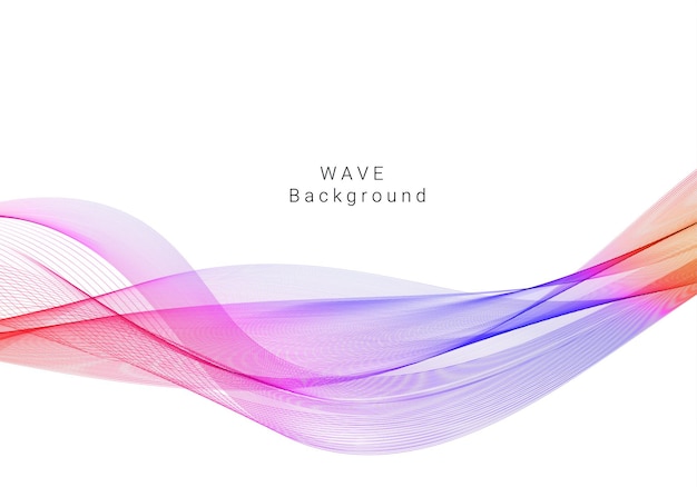 Colorful smoke wave design modern background