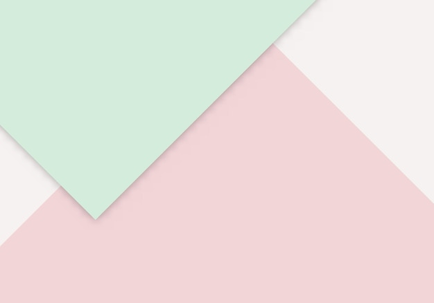 Colorful of Soft Pink and Green Paper Cut Background with Copy Space for Text