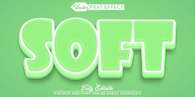 Colorful Softy Vector Fully Editable Smart Object Text Effect