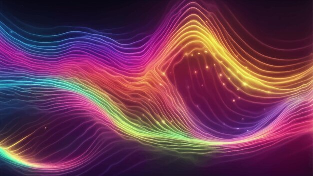 Vector colorful sparkling display radiant spectrum luminous background motion animation background