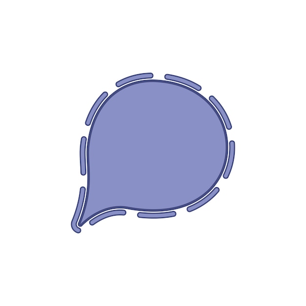 Vector colorful speech bubble template