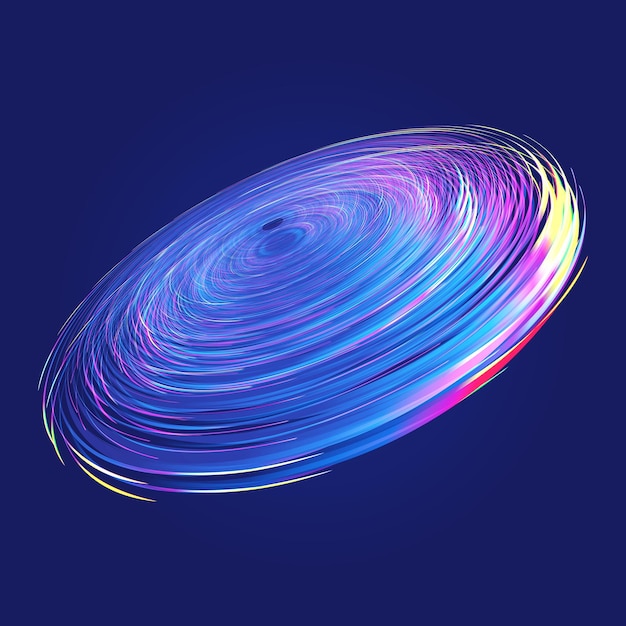 Colorful spiral coil vector graphics