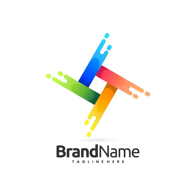 colorful splash logo in modern style