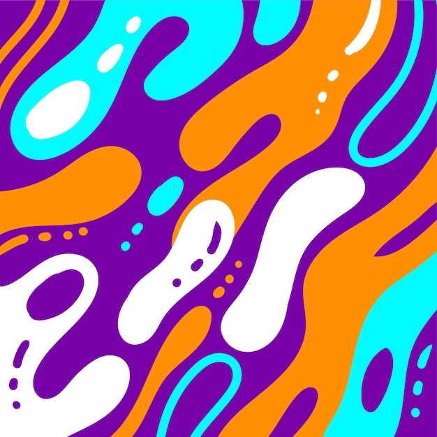 colorful square liquid background illustration