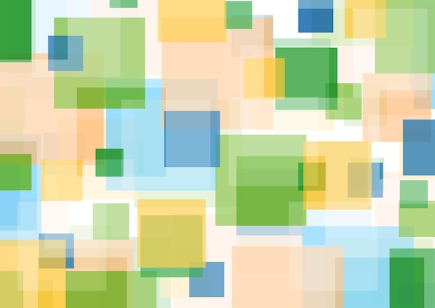 Colorful squares abstract geometric pattern