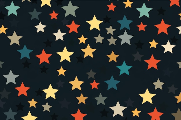 Colorful stars pattern background