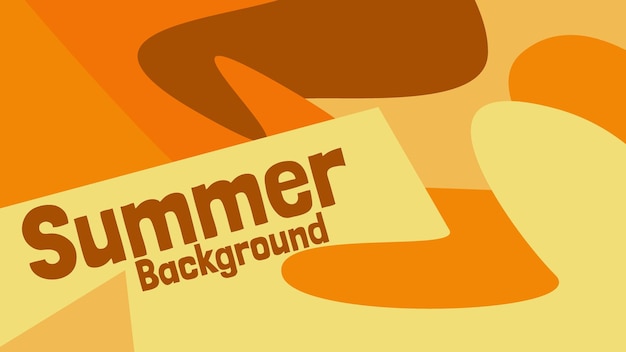 Vector colorful summer abstract shape background