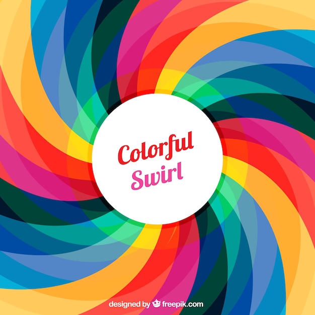 Colorful swirl background