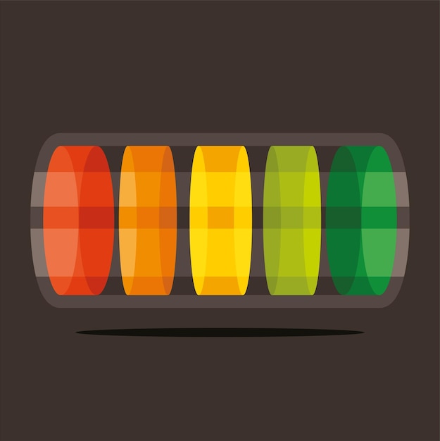 Colorful Symbol For Battery Charging